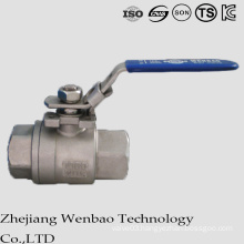 Ein 2PC Medium Temperture Casting Ball Valve with Locking Handle